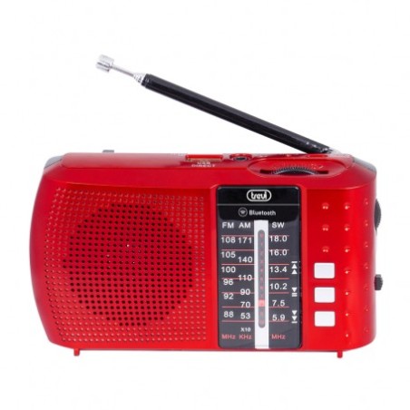 RADIO PORTABLE TREVI RA7F20BTRED FM/AM/BT/USB/MICRO SD ROUGE