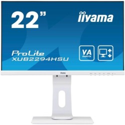 ECRAN 21.5'' IIYAMA XUB2294HSU-W1 VGA/HDMI/DISPLAY PORT 4MS BLANC MAT