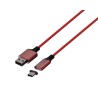 PS5 - CABLE KONIX CHARGE MAGNETIQUE ROUGE