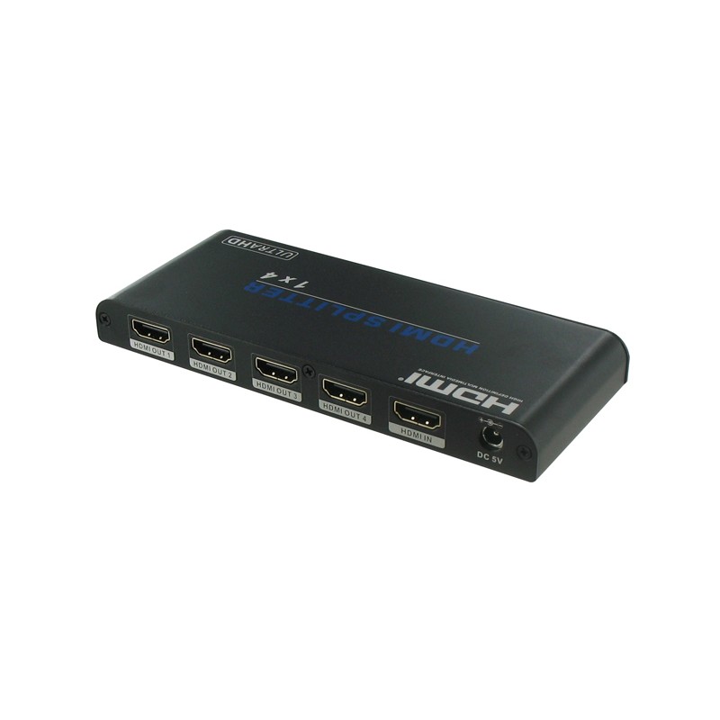 BOITIER DISTRIBUTION HDMI MELICONI 1 ENTREE 4 SORTIES CBH1214