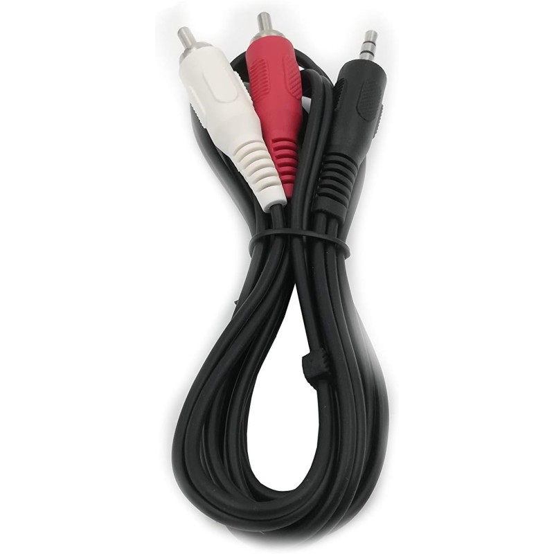 CABLE AUDIO LINEAIRE A200B JACK 3.5 MALE /2XRCA  MALE  1M20