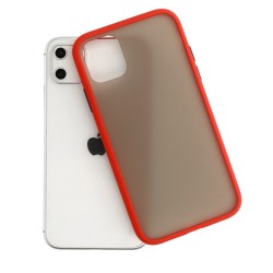 COQUE IPHONE 11 PRO MAX COLORED BUTTONS ROUGE