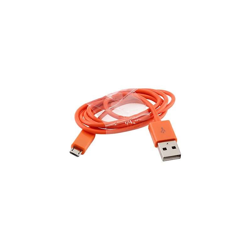 CABLE USB M/MINI USB ORANGE 1M