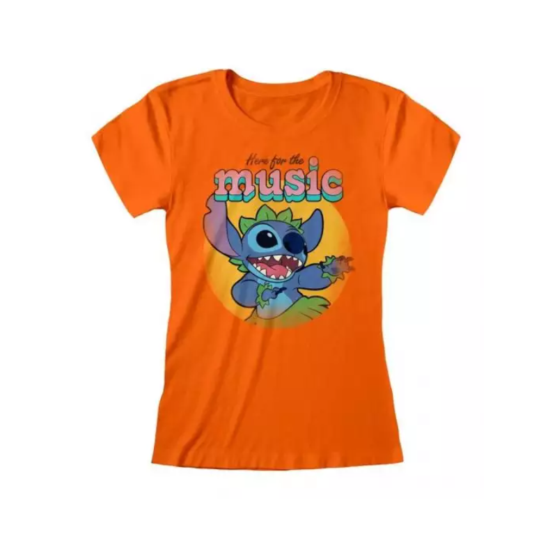 T-SHIRT STITCH MUSIC TAILLE M (COUPE FEMME)