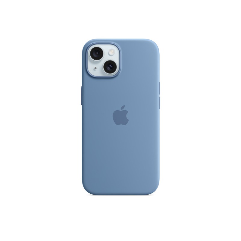 COQUE APPLE SILICONE AVEC MAGSAFE IPHONE 15 WINTER BLUE