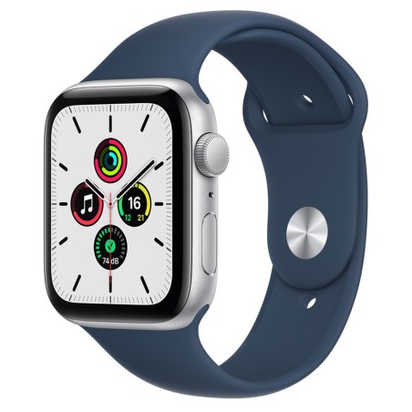 MONTRE APPLE WATCH SE 44MM SILVER ABYSS BLUE SPORT BAND