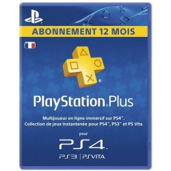 PS4 - CARTE PLAYSTATION PLUS ABONNEMENT 12 MOIS